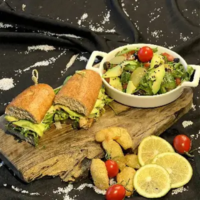 Grilled Chicken Avocado On Brown Baquette